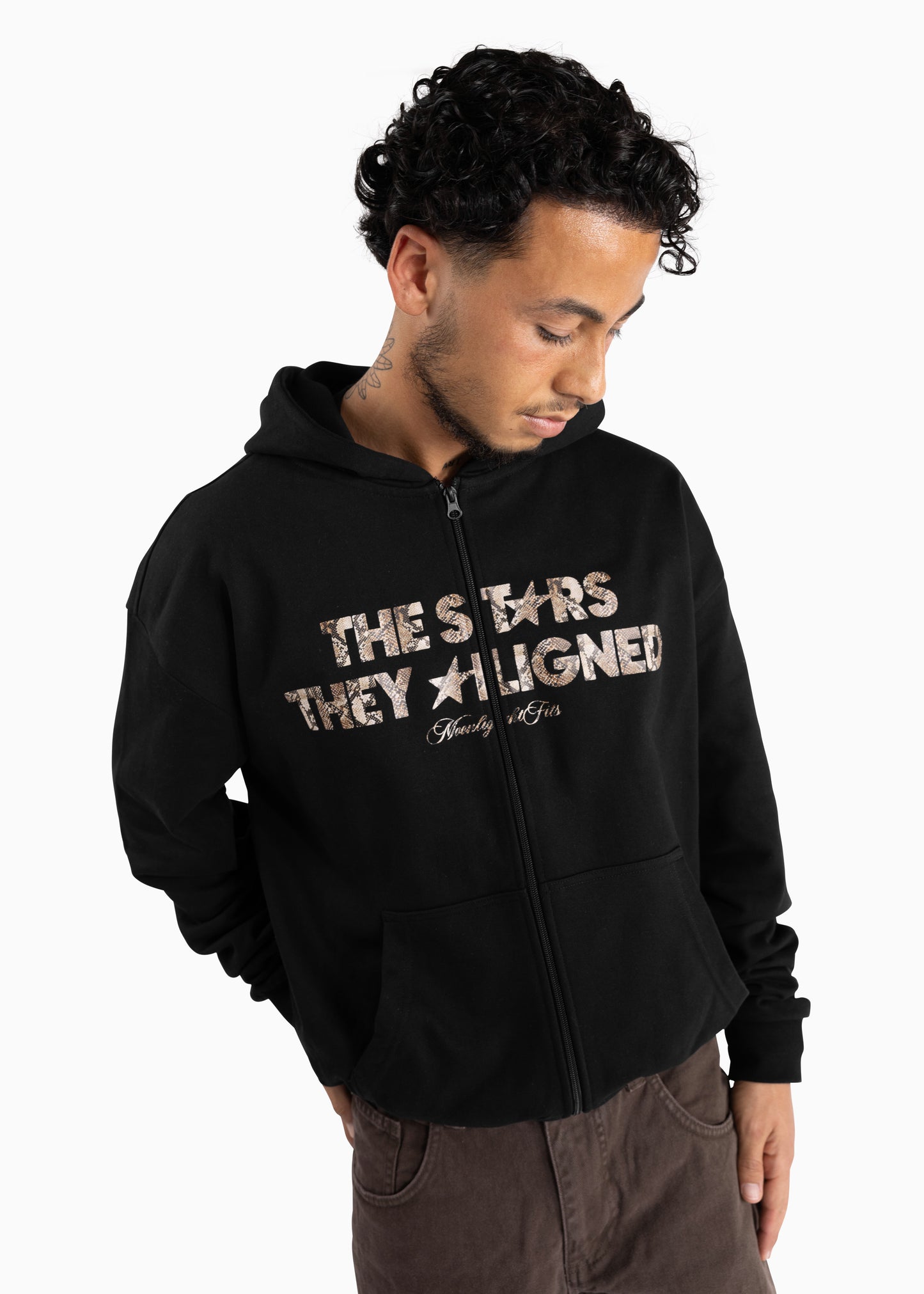 STARS ALIGNED ZIP-UP HOODIE